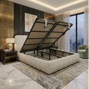 Pinterst Comfort Pedic - Juego de cabecero tapizado con base de almacenamiento, personalizable, duradero, cómodo, moderno, B2B, único, adaptable, MUN - Product Image 2