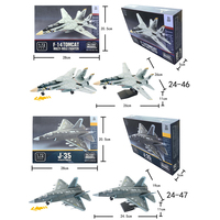 1/72 modèles militaires garçons décoration enfants Air Force jouet avions de guerre bricolage jouets F-14 J-35 combattant Jet bloc de construction ensemble
