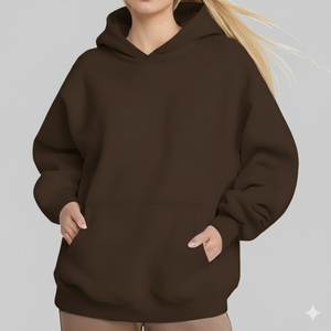 Sudadera Extra Grande para Mujer, 100% Algodón, Sensación de Felpa Suave, Cálida y Acogedora para el Invierno, Diseño Holgado y Cómodo para Uso Diario - Product Image 2