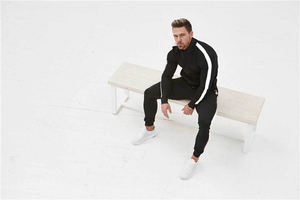 2025ใหม่เสื้อครอปผ้าคอตตอนโอเวอร์ไซส์สำหรับผู้ชายผ้าคอตตอนทรงหลวมมีฮู้ดรูดซิปหน้าและกางเกงวอร์มทรงหลวมชุดวอร์มใหม่ - Product Image 2