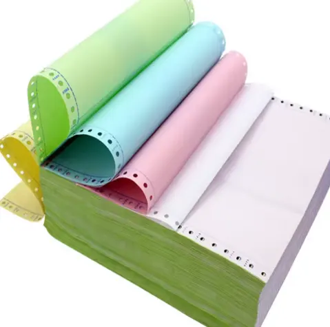 Cb Cfb Cf 48 Gsm Tot 55 Gsm Ncr Papier Zelfkopig Papier Groen Roze Blauw Wit Geel Multicolor