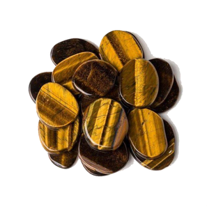 คริสตัลพลอยพลอยเม็ดแบนทรงตาเสือแบบแบนทรงฝ่ามือแบนทำจากหินธรรมชาติคุณภาพสูง - Product Image 3