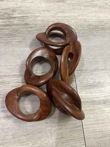 Servilleteros de madera para mesa de bodas, venta al por mayor, soporte para pañuelos, decoración de fiesta, servilletas de madera, anillo directo de fábrica - Product Image 2