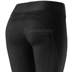 Pantalones de equitación para mujer con rodillas de agarre y cintura suave para uso ecuestre diario Pantalones de equitación - Product Image 5