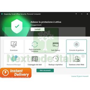 Kaspersky 2025 Cybersecurity per il piccolo ufficio 1 anno di copertura per 5 utenti 1 PC compatibile con Server Mac Android 5 dispositivi mobili - Product Image 2
