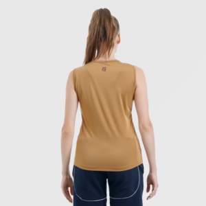 เสื้อกล้ามผ้าถักสีเบจอ่อน ระบายอากาศได้ดี - Product Image 2