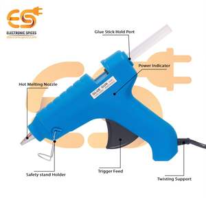 40-watt High Quality Blue-color Hard Plastic Body Stainless Steel Nozzle <b>Hot</b> <b>Melt</b> <b>Glue</b> <b>Gun</b> - Product Image 3