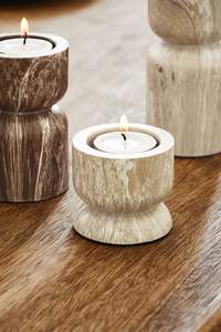 Nouveau bougeoir décoratif pour la maison au design moderne bougeoir en marbre blanc vadrouille verte de qualité supérieure à un prix attractif - Product Image 2