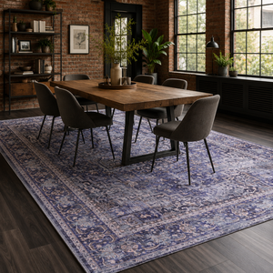 Netline Home Linked Patina Indigo Blue Vintage <b>Washable</b> <b>Rug</b> - Product Image 5