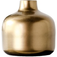 Vase à fleurs en fer fait main, finition mate, couleur or, centre de table décoratif pour la maison, le bureau ou comme cadeau, design vintage moderne