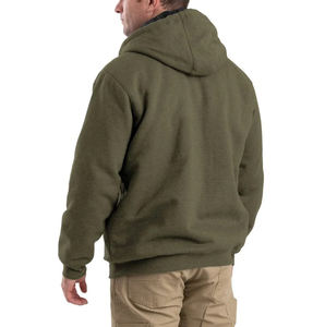 Sudadera con capucha y cremallera para hombre con forro térmico para un calor extra para actividades al aire libre y ropa informal cómoda y duradera - Product Image 4