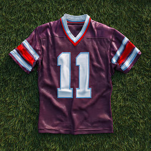 V-Neck Sublimation <b>Football</b> Jersey Unisex 100% Polyester <b>Football</b> Training Jersey Tops - Product Image 4