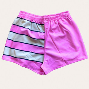 Pantalones cortos deportivos de playa de verano de alta calidad para hombre, pantalones cortos informales de secado rápido estilo Vintage 100% algodón sublimación Logo tejido sólido - Product Image 1