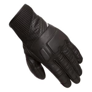 Black Leather Full Finger Motorcycle Racing Gloves Custom Team Name Waterproof Breathable Unisex - Product Image 3