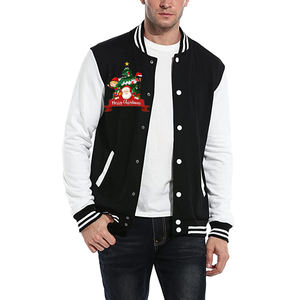 Venta al por mayor personalizado elegante deportes Letterman béisbol Varsity chaqueta de manga larga de lona último diseño calidad 3XL Navidad Varsity - Product Image 1