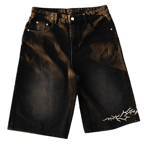 Men's Casual Summer Streetwear Multi-Pocket High Street Denim <b>Cargo</b> <b>Shorts</b> From Pakistan Mid <b>Waist</b> Men's Denim <b>Shorts</b> - Product Image 5