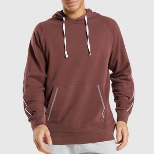 Sudadera con capucha de algodón 100% de alta calidad para hombre, ajustada, manga larga, forro polar de invierno, estampado Digital, teñido liso con patrón sólido - Product Image 2