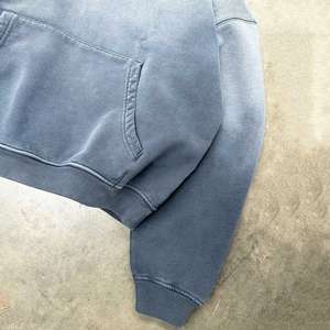 เสื้อฮู้ดซิปซักได้ใส่ได้ทั้งชายและหญิงผ้าฝ้ายออร์แกนิคผ้าเทอร์รี่โอเวอร์ไซส์กันหลุดร่วง - Product Image 5