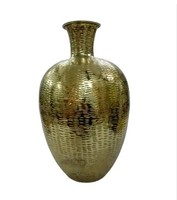 Vase de table rond en verre soufflé opaque de style nordique moderne, luxe, grand format, avec couleur et taille personnalisées