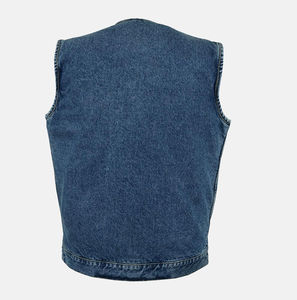 High <b>Fashion</b> Wholesale <b>Men</b> Denim <b>Vest</b> Reasonable Price Custom Logo and Design <b>Vest</b> for <b>Men</b> Top Trending Latest <b>Fashion</b> OEM - Product Image 5