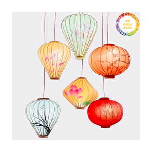 โคมไฟผ้าไหมเวียดนามคุณภาพสูงโคมไฟแฮนด์เมด100% สินค้ายอดนิยมสำหรับช่วงกลางฤดูใบไม้ร่วงเทศกาลจันทรคติปีใหม่ - Product Image 1