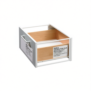 Guía de Rodillos Blanca de Acero Hettich FR 402 con Freno, Longitud Nominal 400 mm, Capacidad 25 kg, Longitud del Cajón 400 mm, Organizador de Cajones - Product Image 3
