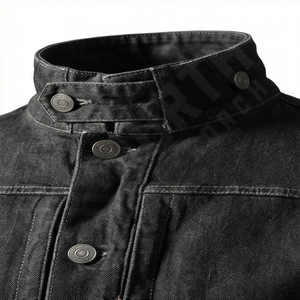 Chaqueta Vaquera Acolchada de Invierno para Hombre, Nueva Colección, 100% Algodón, Cierre de Cremallera, Estilo Vintage, Lavada, con Capucha, Resistente al Viento - Product Image 4