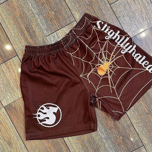 Conception personnalisée de haute qualité Double hommes court été Gym maille sport Sublimation personnalisé maille Shorts hommes Basketball Shorts - Product Image 5