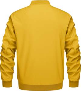 แจ็คเก็ตบอมเบอร์แจ็คเก็ตลำลองกันลมซิปเต็มรูปแบบแจ็คเก็ตกันลมผ้าฝ้ายผสมมาตรฐานสำหรับผู้ชายดูเบสบอลทีมตัวแทน - Product Image 2