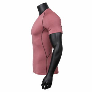 Camiseta de Compresión de Alta Calidad para Hombre, Manga Corta, Ropa Deportiva para Gimnasio, Camiseta Elástica para Fitness, Suministro al por Mayor, Precio de Fábrica - Product Image 4