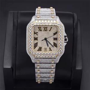 Reloj Mecánico Moderno con Diamantes Moissanite VVS1, Esfera de Cristal, Esfera Árabe Luminosa, Certificado EGL, Estilo Hip Hop, Regalo para Hombre y Mujer - Product Image 2