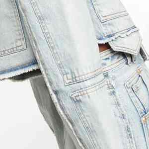 Chaqueta Vaquera de Diseño Nuevo y Personalizado para Hombre, Chaqueta Vaquera Moderna para Correr, Chaqueta Vaquera Urbana, Chaquetas Vaqueras para Mujer - Product Image 3