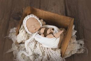 Moderno lujo tejido a mano de madera bebé recién nacido Vintage Crate accesorios de fotografía para bebés recién nacidos accesorios de fotografía - Product Image 3