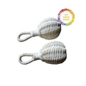 Venta al por mayor de adornos navideños de bambú y ratán árboles Cajas de Regalo y medias hechas a mano para decoración festiva - Product Image 2