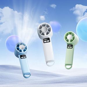 2000Mah Battery, LED Display, With Hook, Type-C Charging Port, Ice-Cold Portable Handheld Fan - Product Image 1