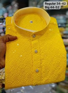 ชุดนอน Kurta ดีไซเนอร์ของผู้ชายโดยผ้า fabzone - Product Image 4