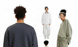 เสื้อสเวตเตอร์คอกลมเปิดไหล่ของผู้ชายแนวสตรีทแบบลำลองแนวสตรีทสำหรับฤดูหนาว - Product Image 6