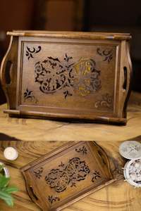 Bandeja de Servicio Decorativa de Resina de Lujo Tradebyd, Estilo Art Deco, Calidad Premium para Té, Café, Desayuno, Comedor, Hotel y Hogar - Product Image 5