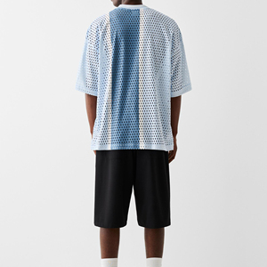 Design haut de gamme 100% coton maille T-shirts pour hommes couleur unie été T-Shirt maille T-shirt pour hommes Slim Fit fabriqué par Dikson Sports - Product Image 2