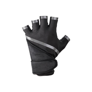 Gants d'haltérophilie demi-doigt respirant rembourré antidérapant poignée de paume pour l'entraînement de fitness de musculation de gym - Product Image 3