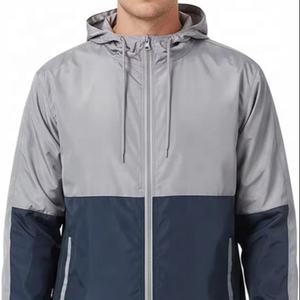 Chaqueta Cortavientos con Capucha y Cremallera Completa, de Lona Recubierta con Logotipo Personalizado, para Hombre y Mujer, de Manga Larga, Impermeable y Plegable - Product Image 1