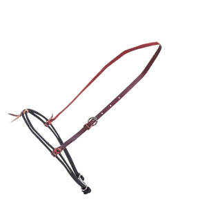 Bandeau de nez de cheval en nylon double robuste culotte noire pour toutes les tailles fort contrôle équin entraînement équitation manipulation ajustement - Product Image 6