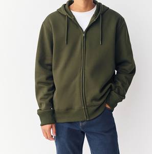 Sudadera con capucha y cremallera bordada a la moda para ropa de moda Sudadera con capucha básica de manga larga con cremallera para la comodidad diaria - Product Image 5