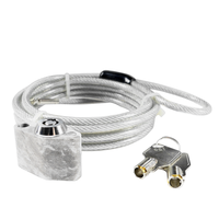 Cadenas réglable robuste en alliage de zinc et câble d'acier avec finition grain de bois clair pour la sécurité des vélos et des portes, antivol, déverrouillage par clé