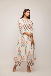 Peonía de melocotón de alta calidad, estilo de moda indio Kurta Palazzo, ropa india y paquistaní de calidad del fabricante - Product Image 5