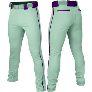 Nouveau design de pantalons de baseball personnalisés de haute qualité vêtements de sport en polyester respirant avec pantalon de baseball à rayures de grande taille - Product Image 1
