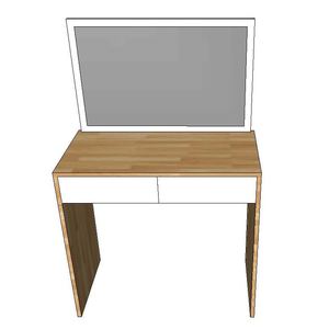 Modern Design SFBTD012 Rubberwood Dressing <b>Table</b> with <b>Mirror</b> for Goyard Bn Trang im G Cao Su Km Gng - Product Image 2