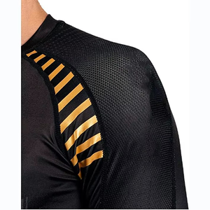 Unisex Compression MMA Rash Guard with Sublimation <b>Printing</b> Custom Logo Plain Pattern Short Sleeve Fabric OEM Design - Product Image 6