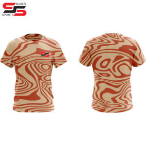 Último diseño personalizado sublimado impresión personalizada prendas de vestir camiseta jersey hecho a medida Serigrafía 200Gsm 100% algodón - Product Image 1