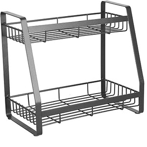 Estante de cocina de hierro forjado de buena calidad, color negro, patatas fritas, supermercado, soporte para aperitivos, estante de exhibición de suelo de exportación India - Product Image 3